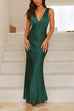 Heididress V Neck Sleeveless Maxi Party Dress