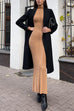 Heididress Mockneck Long Sleeves Bodycon Knit Maxi Dress