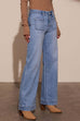 Heididress Chic Straight Wide Leg Denim Pants