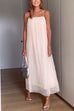 Spaghetti Strap Textured Flowy Maxi Dress