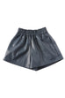 Heididress Elastic Waist Pocketed Faux Leather Shorts