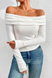 Heididress Off Shoulder Long Sleeves Bottoming Shirt