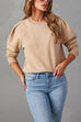 Heididress Crewneck Puff Sleeves Comfy Sweatshirt