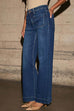 Heididress Chic Straight Wide Leg Denim Pants