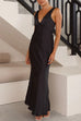 Heididress V Neck Sleeveless Maxi Party Dress