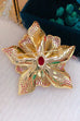 Heididress Blooming luxury Inspiring Elegance Flower Crystal Brooch