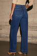 Heididress Chic Straight Wide Leg Denim Pants