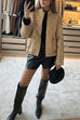 Heididress Stand Collar Zip Up Pocketed Sequin Jacket