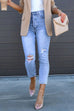 Heididress High Rise Distressed Ripped Skinny Jeans