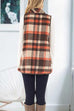 Heididress Pockets Plaid Jacket Vest