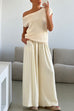 Heididress Elastic Waist Pocketed Wide Leg Cotton Linen Pants