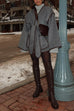 Heididress Open Front Pocketed Splice Coat with Belt