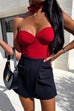 Heididress Sweetheart Neck Strapless Bustier Bodysuit