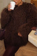 Heididress Open Front Winter Faux Fur Teddy Coat