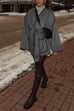 Heididress Open Front Pocketed Splice Coat with Belt