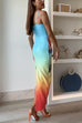 Heididress Back Slit Gradient Printed Sequin Maxi Cami Dress