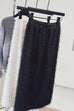 Heididress Elastic Waist Fringed Maxi Skirt