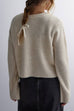 Heididress Crewneck Bow Knot Ribbed Knit Sweater