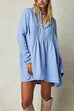 Heididress Long Sleeves Button Up Mini Shirt Dress