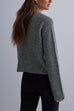 Heididress Crewneck Bow Knot Ribbed Knit Sweater