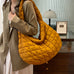 Heididress Lightweight Quilted Grid Puffer Tote Bag