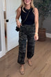 Heididress Camo Drawstring Waist Pocketed Cargo Pants