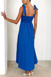 Heididress Bow Shoulder Empire Waist Swing Maxi Cami Dress