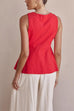 Heididress Single Breasted Pocketed Solid Vest