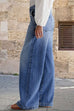 Heididress Distressed Wide Leg Casual Leans