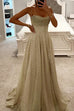 Heididress Spaghetti Strap Glittering Tulle Maxi Party Dress