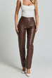 Heididress High Rise Pocketed Casual Faux Leather Pants