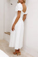 Heididress V Neck Twist Front Puff Sleeves Cut Out Maxi Dress