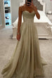 Heididress Spaghetti Strap Glittering Tulle Maxi Party Dress