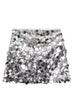 Heididress Elastic Waist Sequin Paillette Mini Skirt