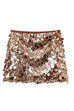 Heididress Elastic Waist Sequin Paillette Mini Skirt