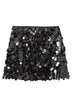 Heididress Elastic Waist Sequin Paillette Mini Skirt