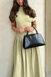 Heididress Elegant Asymmetric Shoulder Pleated Swing Maxi Dress