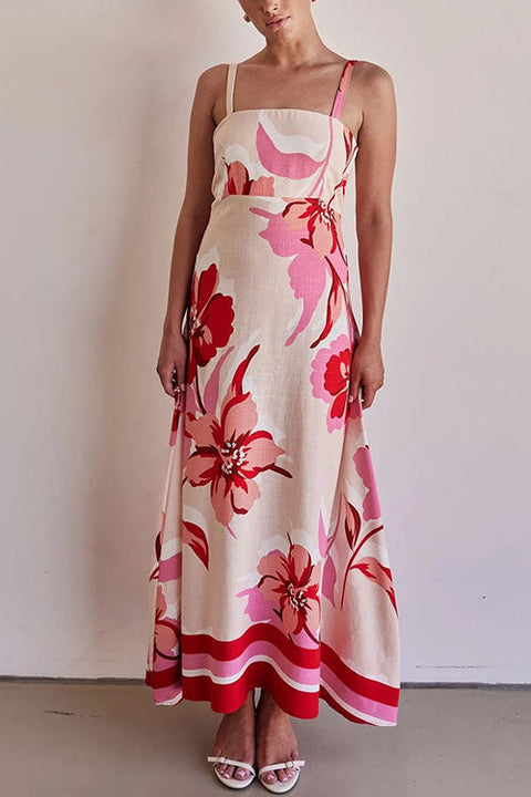 Heididress Empire Waist Floral Print Maxi Cami Dress