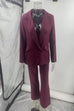 Heididress One Button Pocketed Blazer and Straight Leg Pants Power Suit Set