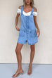 Heididress Button Up Pocketed Denim Romper