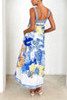 Heididress Pocketed Side Slit Printed Maxi Cami Dress