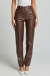 Heididress High Rise Pocketed Casual Faux Leather Pants