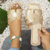 Heididress Summer Comfy Flat Slide Sandals