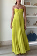 Heididress Exquisite Strapless Pleated Maxi Party Dress