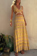 Heididress V Neck Cut Out Side Split Tie Dye Maxi Dress