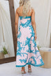 Heididress Strapless Tube Unique Print Swing Maxi Dress