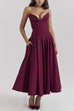 Heididress V Neck Strapless Corset Swing Maxi Dress