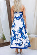 Heididress Strapless Tube Unique Print Swing Maxi Dress