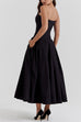 Heididress V Neck Strapless Corset Swing Maxi Dress