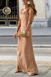 Heididress Decorative Knot One Shoulder Sleeveless Maxi Party Dress